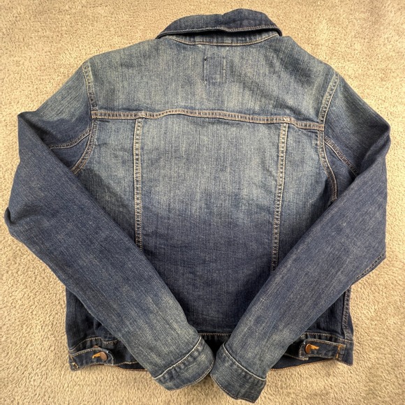 Gap Denim Jacket Womens Large 1969 Medium Wash Trucker Jean Jacket Classic - Picture 4 of 15